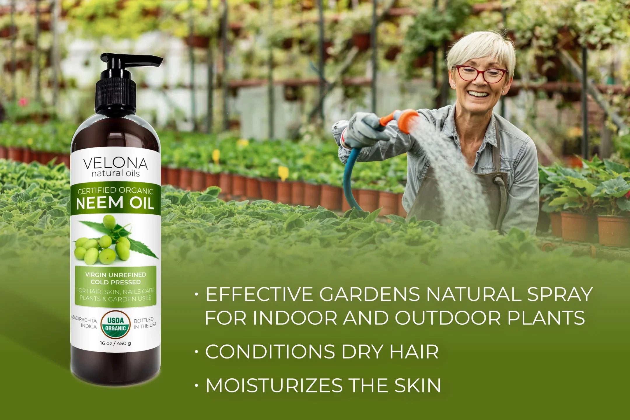 Velona Neem Oil  Certified Organic - 32 oz | 100% Pure and Natural Carrier Oil | Virgin, Unrefined, Cold Pressed | Hair, Body and Skin Care | Use Today - Enjoy Results