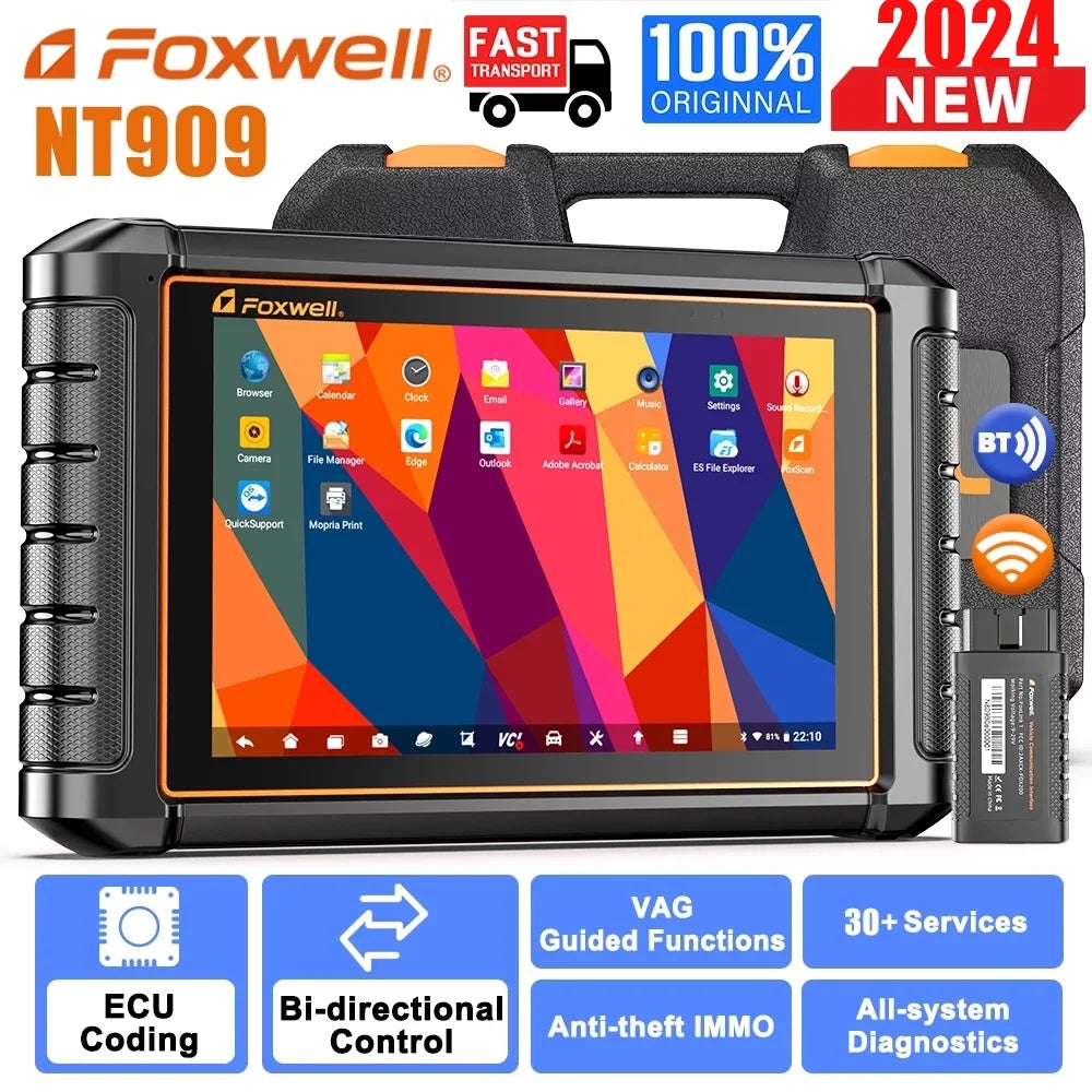 Foxwell  Automotive Diagnostic Scan Tool All Systems Bi-directional Control Active Test  Scanner 30+ Reset Services Car Scanner  Code Reader AutoVIN  AutoAuth Vehicle Analyzer