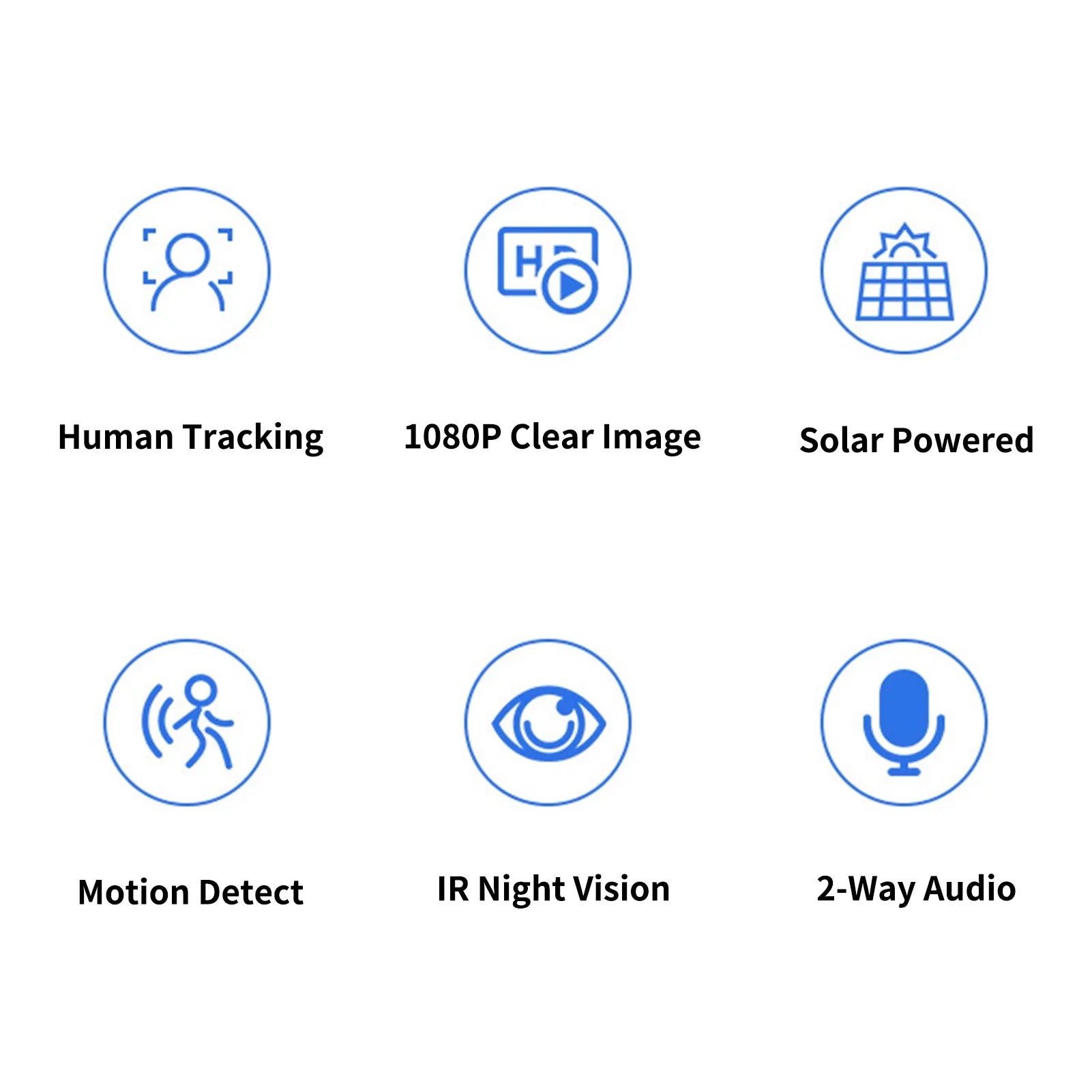 Andoer 4G 1080P WiFi Folding Solar Camera Home Camera with  Motion Detects Long Standby 2-Way Audio  Waterproof with Rechargeable Battery Compatible with Mobile Phone Computer