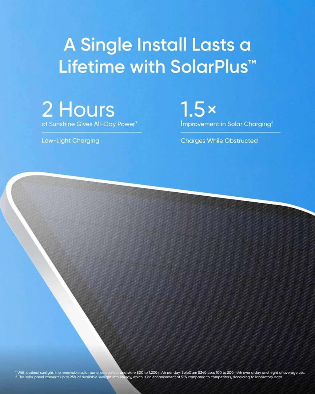 eufy Security SoloCam , Solar Security Camera, Wireless Outdoor Camera, 360° Surveillance, No Blind Spots, 2.4 GHz Wi-Fi, No Monthly Fee, HomeBase  Compatible