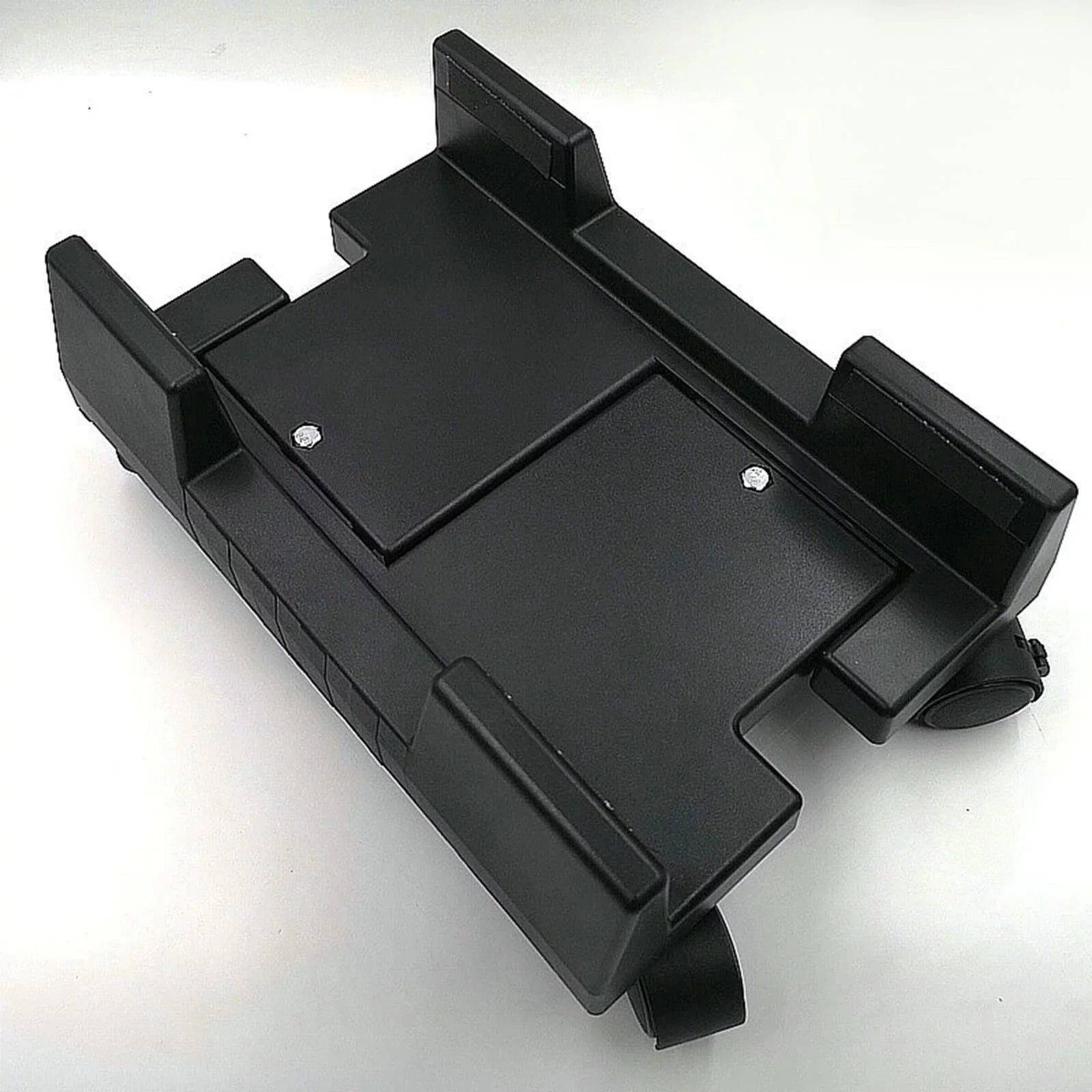 Holder Mobile Computer Stand ,Rolls for Premium Fits Most Computer Cases , Felts Pads on Clamps Black