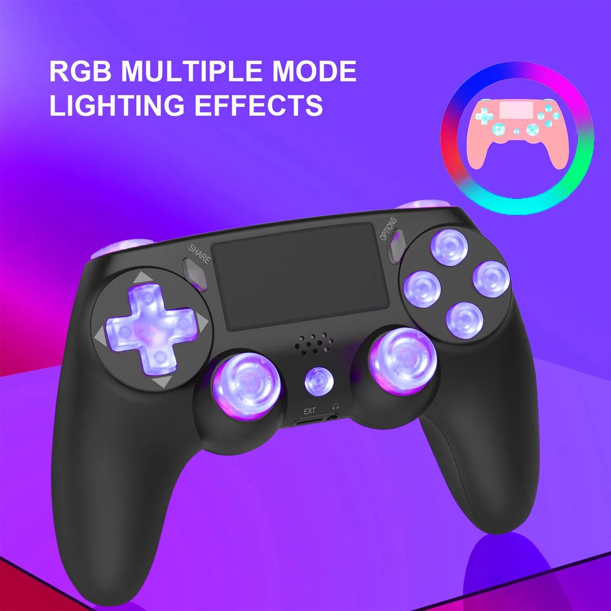 Wireless Controller Game Joystick Controller for / Slim/Pro,Compatible with  Console-Black