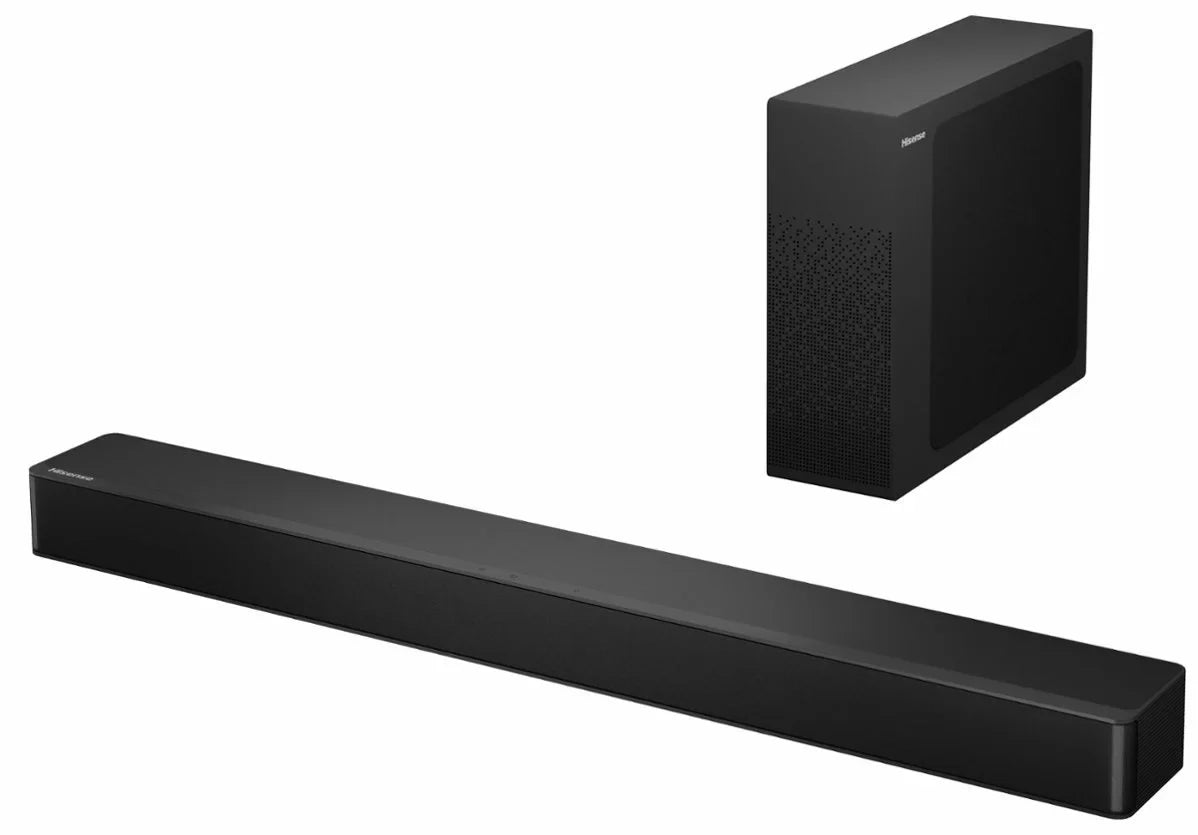 Restored Hisense - 2.1 Channel Soundbar with Wireless Subwoofer  Black [Refurbished]