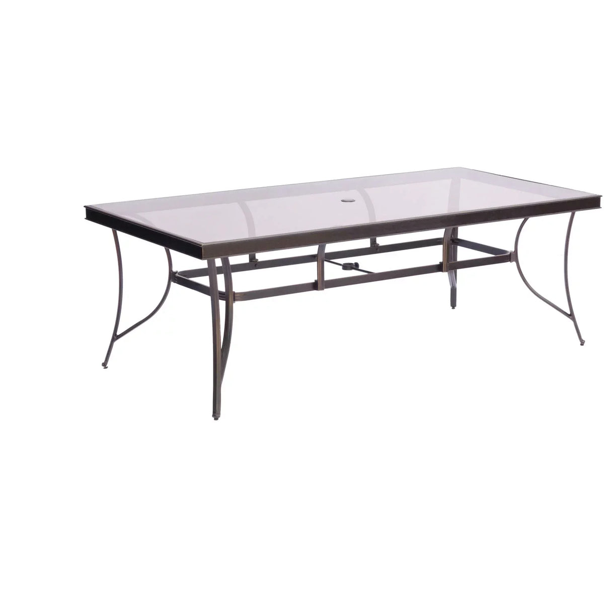 Cambridge Seasons 9-Piece Dining Set in Blue with Extra Large Glass-Top Dining Table
