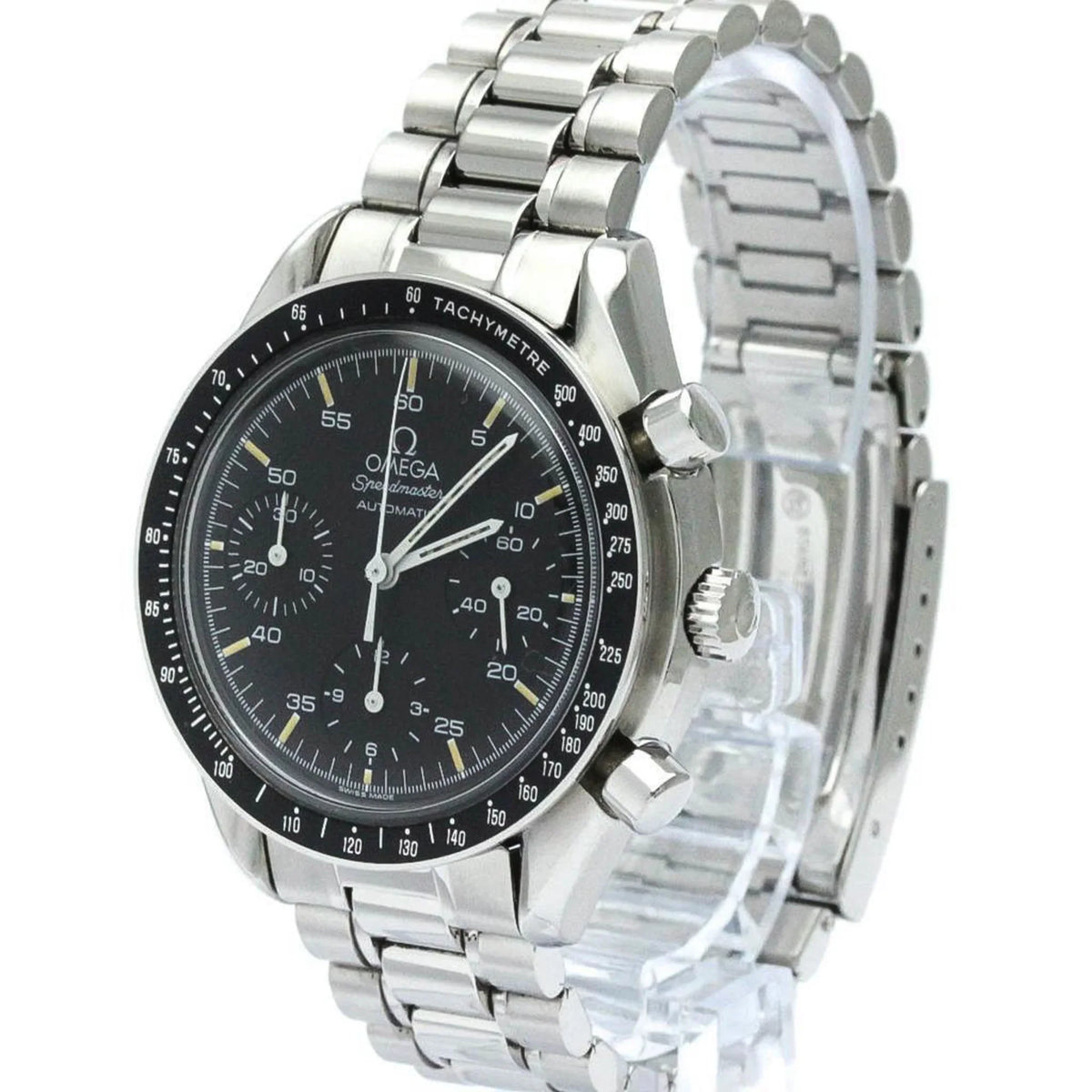 Pre-Owned Polished  Speedmaster Automatic Steel Mens Watch 3510.50  (Good)