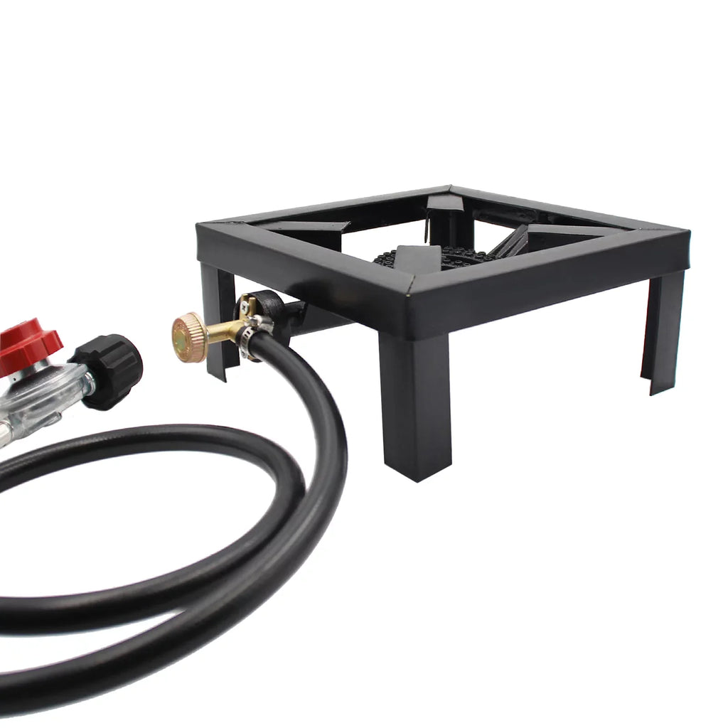 Eccomum Camping Propane Stove Outdoor Cooker, Propane Burner for Outdoor Cooking Round Outdoor Stove Burner, Ideal for Camping, Tailgating, Traveling, and More