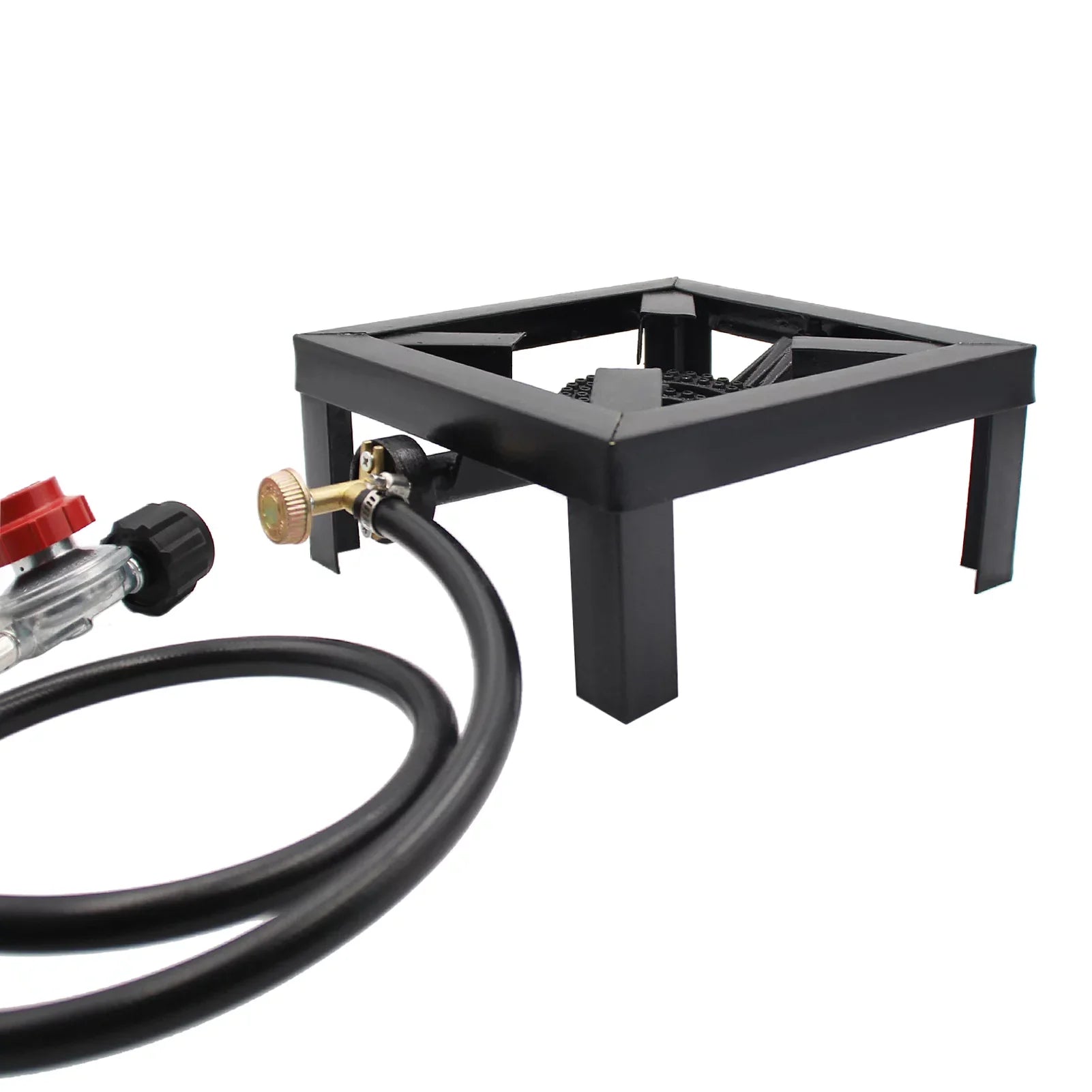 Eccomum Camping Propane Stove Outdoor Cooker, Propane Burner for Outdoor Cooking Round Outdoor Stove Burner, Ideal for Camping, Tailgating, Traveling, and More