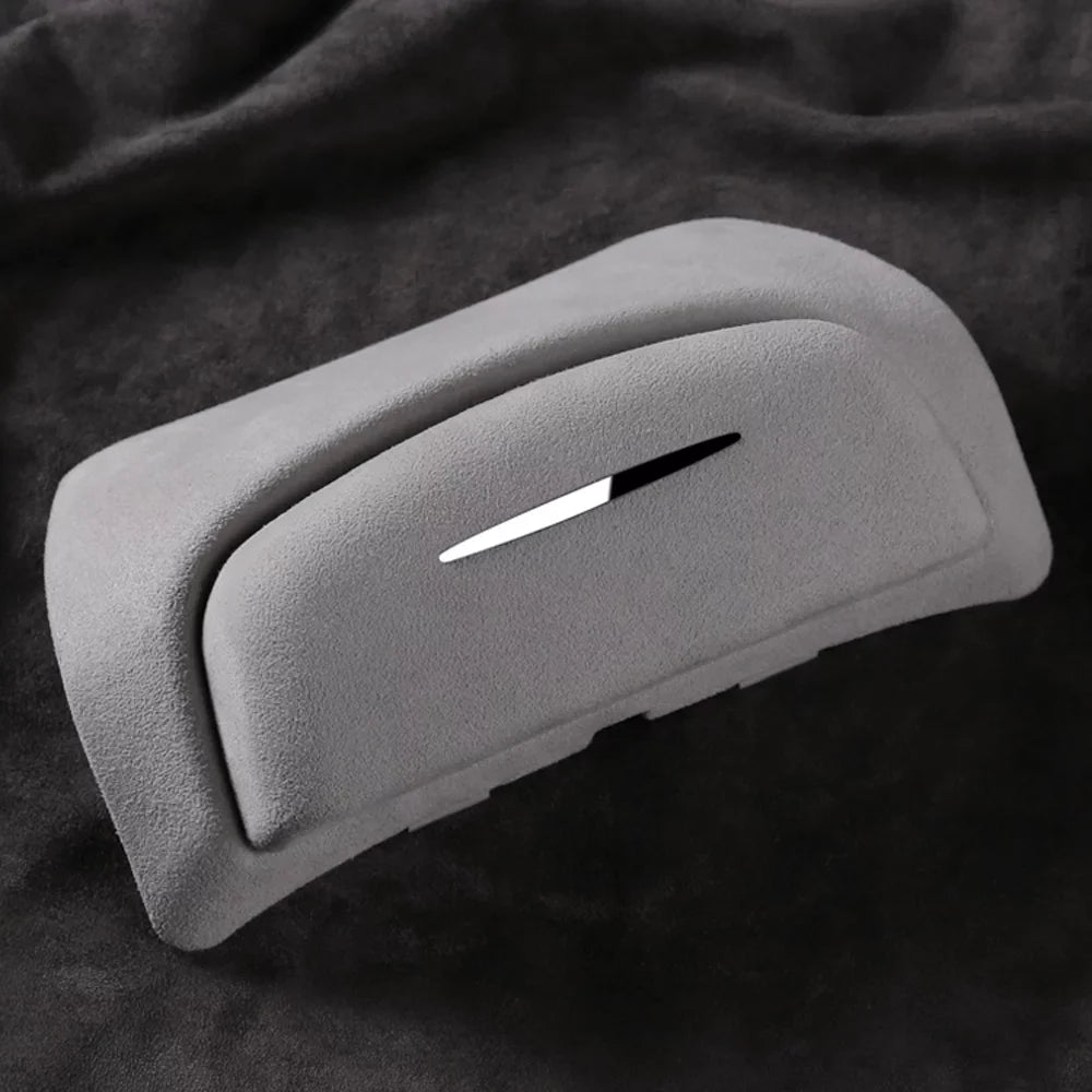 Meterk Car Glasses Case Eyewear Box Sunglasses Holder Automotive Interior Storage Box Easy Installation Replacement for Tesla Model
