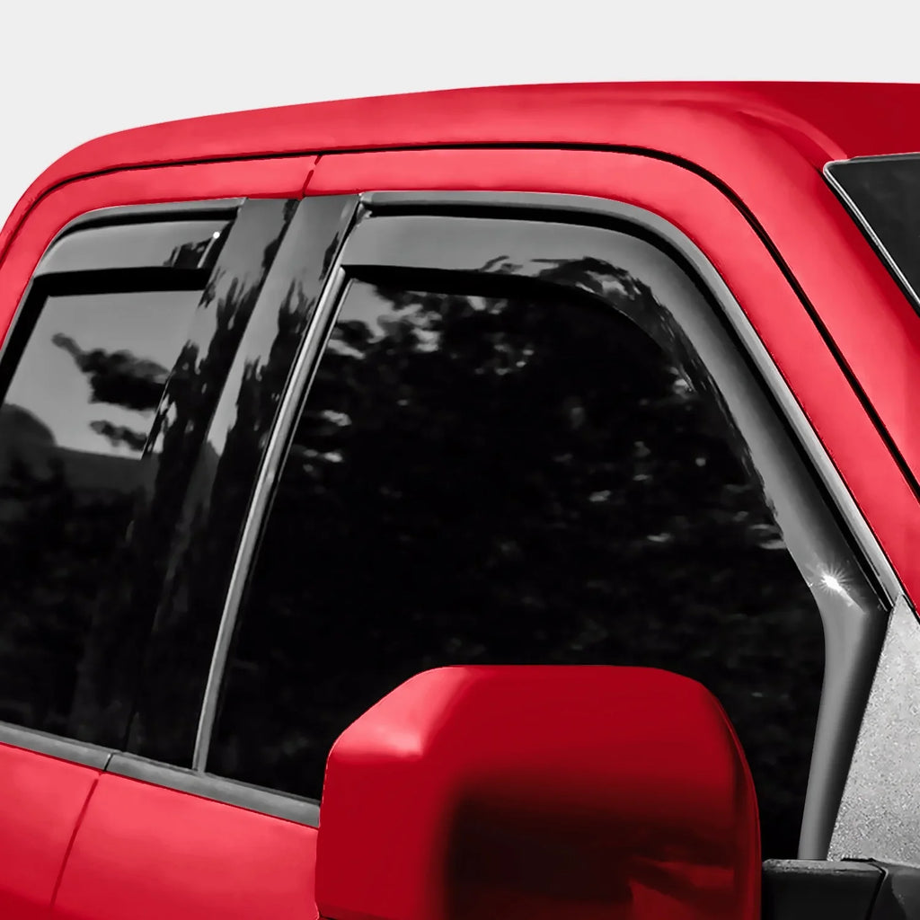Voron Glass in-Channel Extra Durable Rain Guards for Ford  2015-2020 SuperCab (fit for Ford - 17-23), Window Deflectors, Vent Window Visors, 4 Pieces - 230095