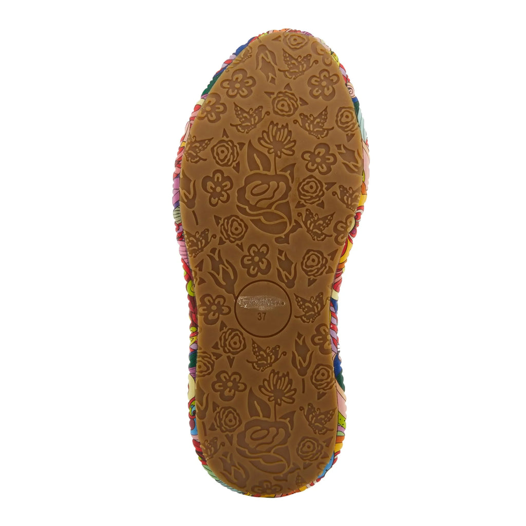 Spring Step 'Artiste Women's  Multicolored Fashion Sneakers | Unique Energetic Patterns Blue Multi  39 /  8.5