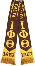 Big Boy Iota Phi Theta Divine 9  Scarf [Brown - 80" x 7"]