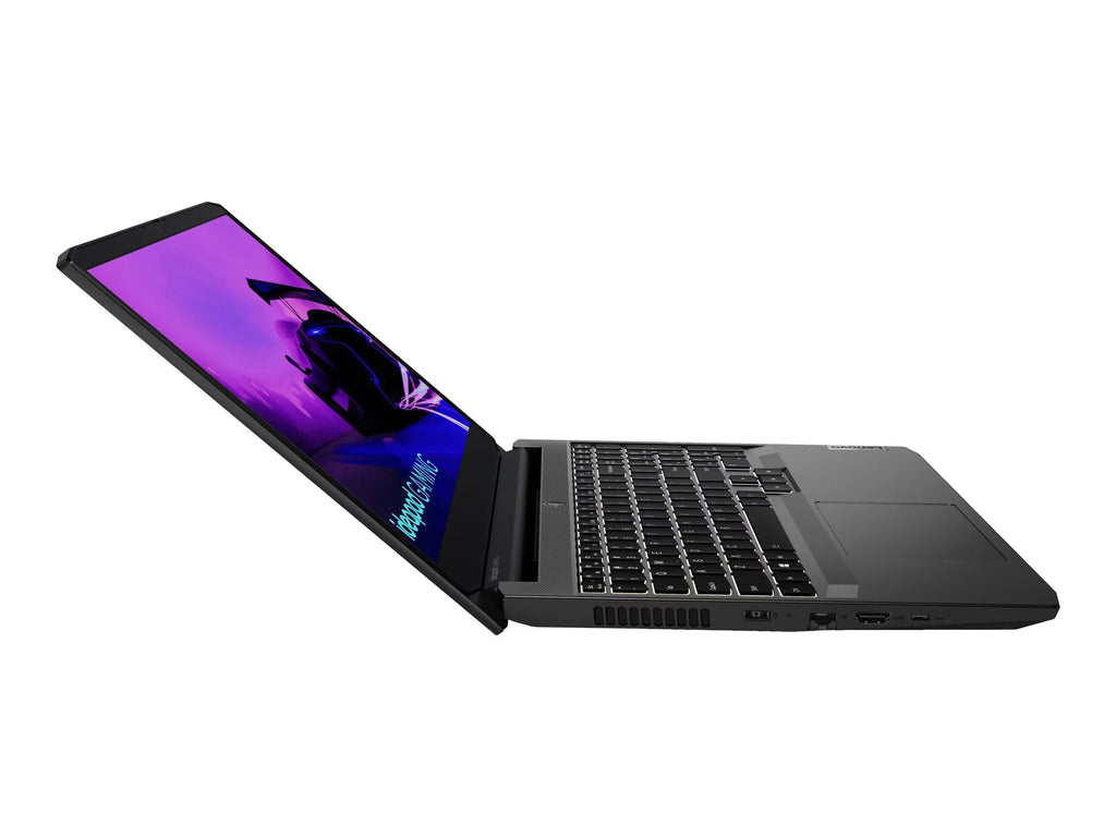 Lenovo IdeaPad Gaming 3 15ACH6 82K2 - 180-degree hinge design -  Ryzen 5 5600H / 3.3 GHz - Win 11 Home -   3050 Ti  - 8   - 512   NVMe,  - 15.6"  1920 x 1080 (Full ) @ 120 Hz - Wi-Fi 6 - shadow black - kbd: