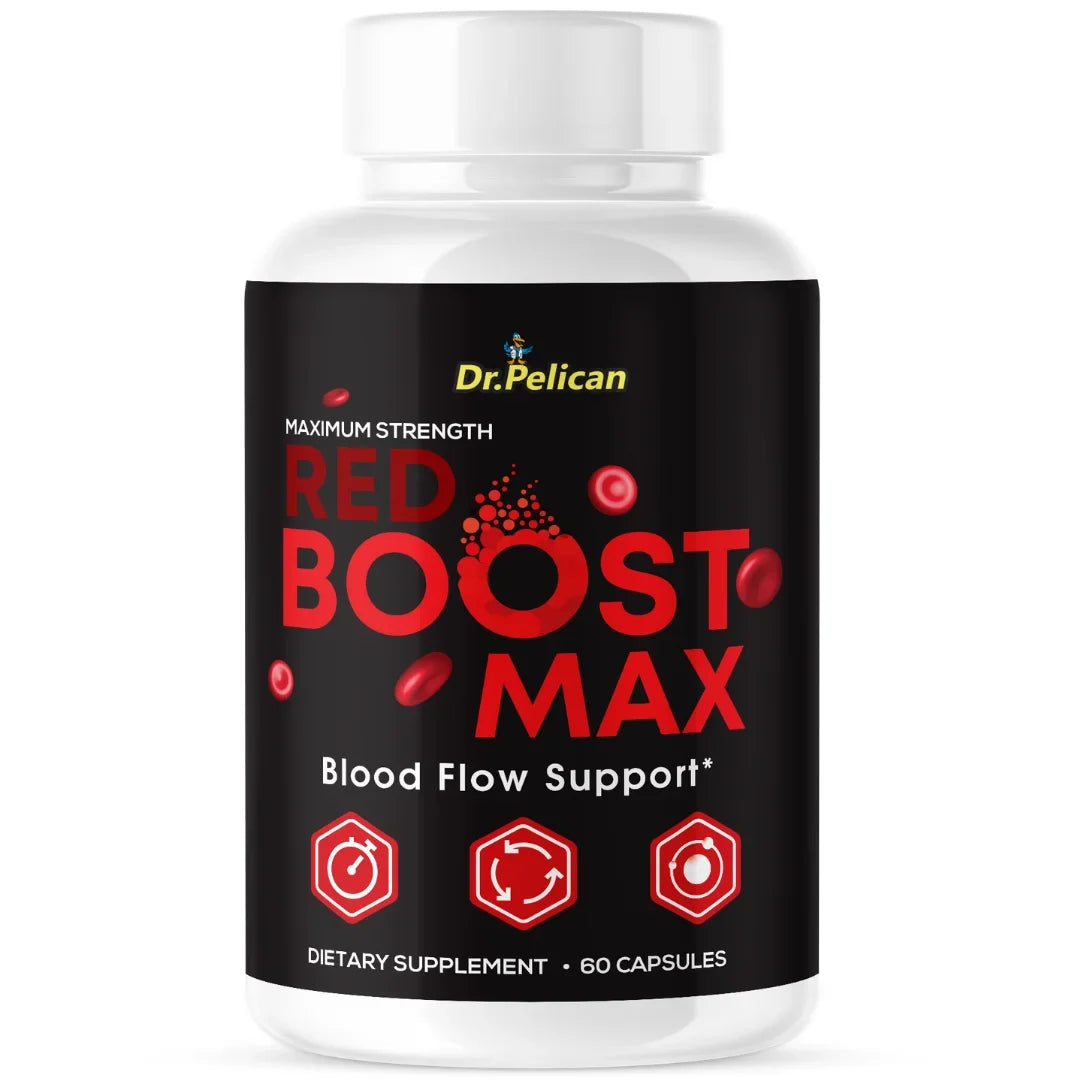 Red Boost Max- Blood Support - 60 Capsules- Dr. Pelican