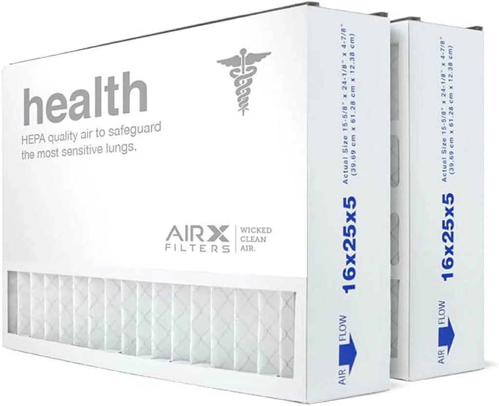 16x25x5  13   Furnace Air Filter Replacement for Air Bear Trion 229990-105, Health 2-Pack, Made in the