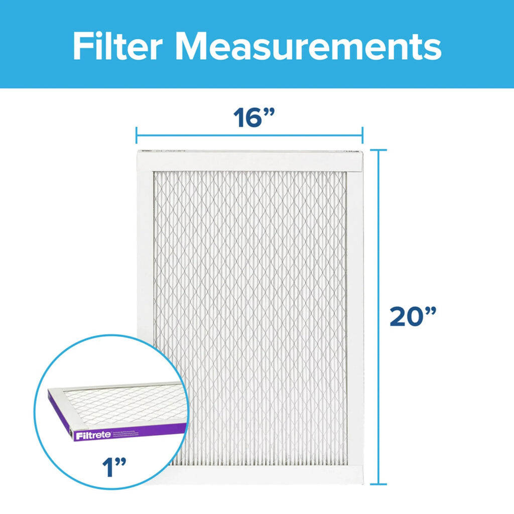 Filtrete 16x20x1 Air Filter,  1500  12, Advanced Allergen Reduction, 6 Filters