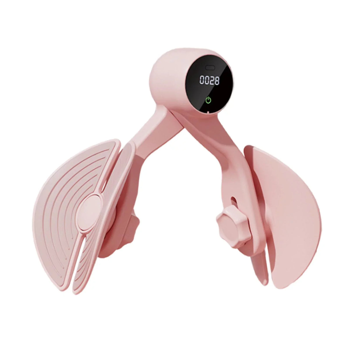 Inner Thigh Exerciser, Hip Trainer with Counter, Leg Machine Thigh Muscle Strengthening, Workout Home Gym Compact, Hip Thigh Exerciser Trimmer Pink