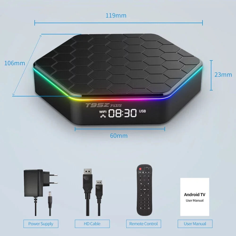 JahyShow Upgraded  Plus  Box - Smart Android 12.0, 6K  Stream Player, 4+128G