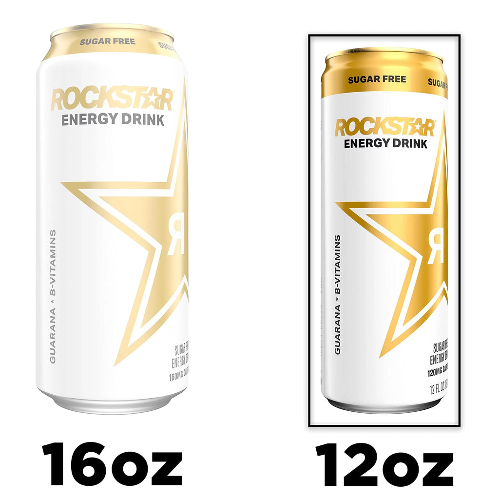 Rockstar Energy Drink, Sugar Free, 12Oz Sleek Cans (8 Pack)