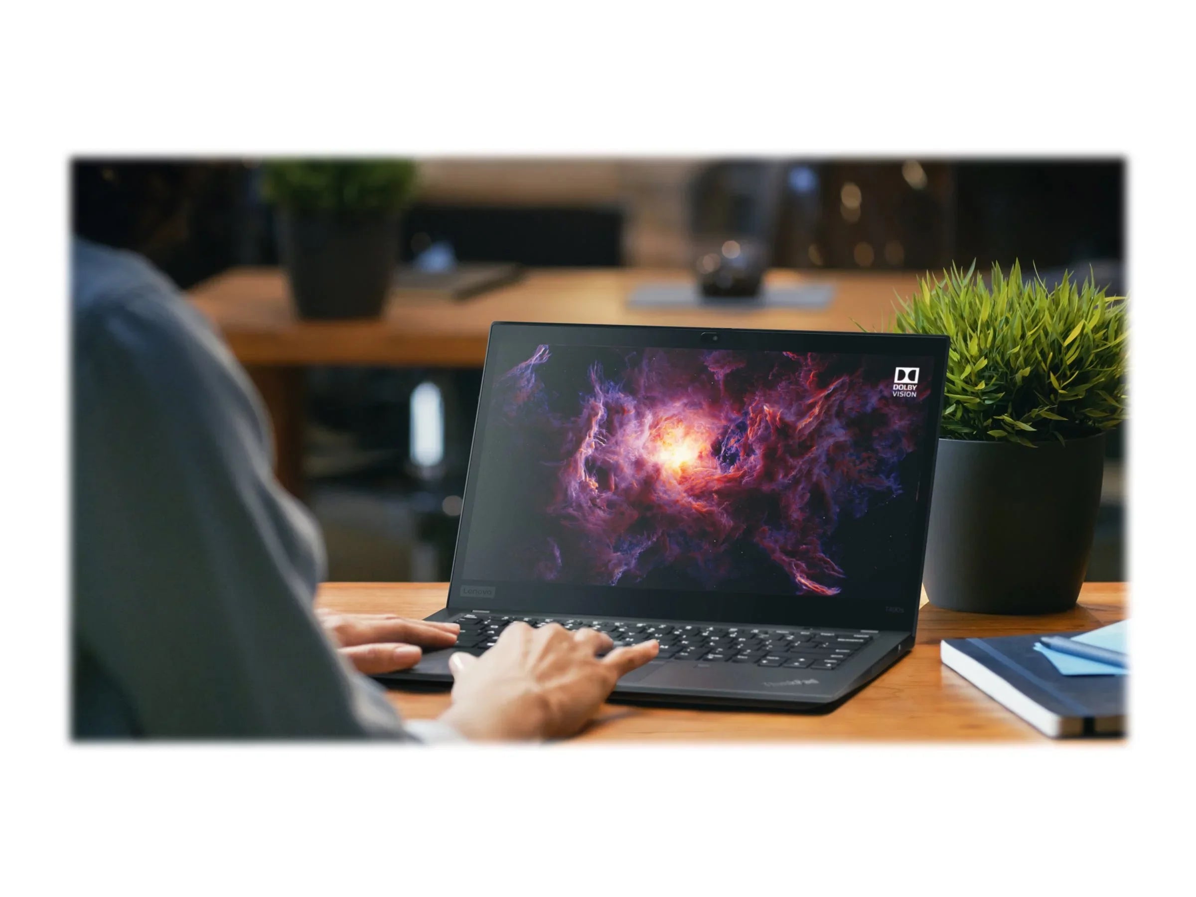 Lenovo ThinkPad T490s 20NX - Intel Core i5 8365U / 1.6 GHz - vPro - Win 10 Pro 64-bit -  Graphics - 8   - 256    Opal Encryption 2, NVMe - 14"  touchscreen 1920 x 1080 (Full ) - Wi-Fi 5 - black - kbd: