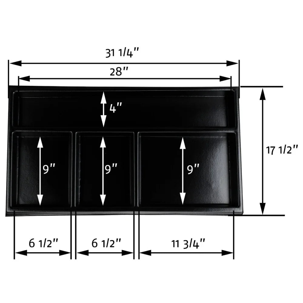 For 1984-1996 Chevrolet Corvette  Convertible Rear Cargo Area Organizer Tray