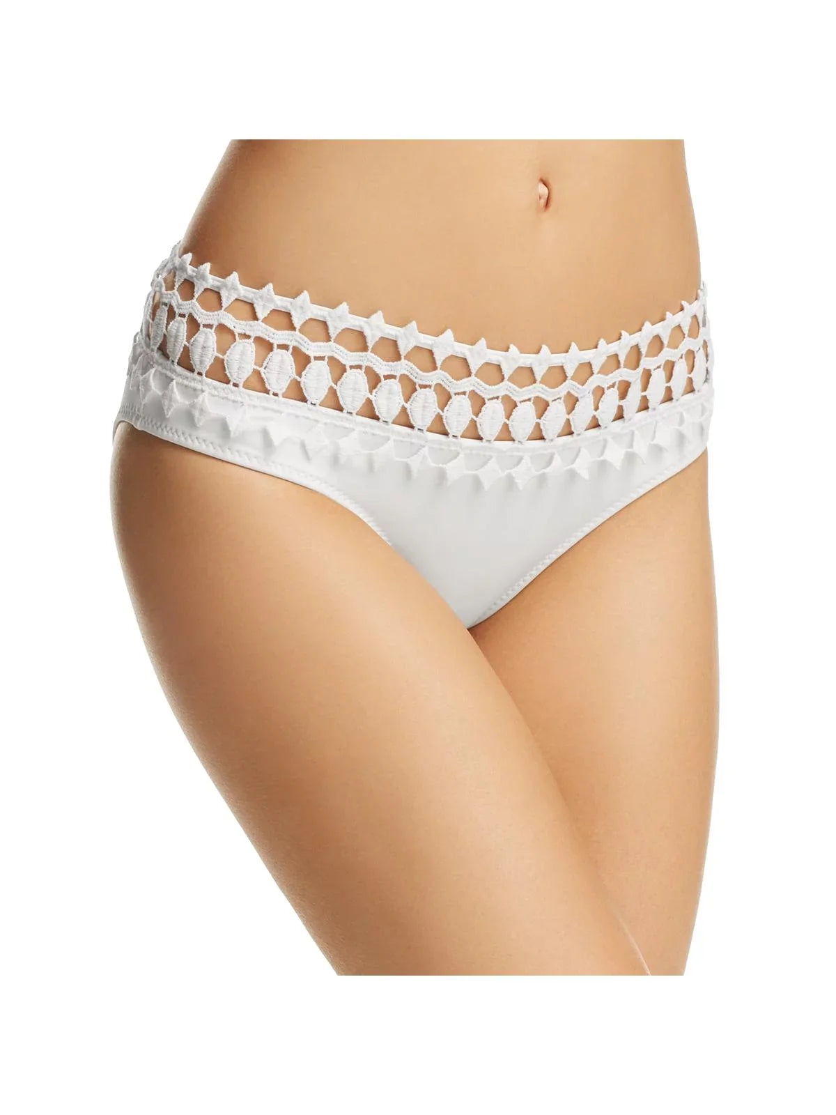 Ale by Alessandra Womens Applique Cut Out Swim Bottom Separates