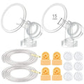Maymom Pump Parts Compatible with Medela Pump in Style Pumps Not for Pump in Style with MaxFlow (15mm Flanges)