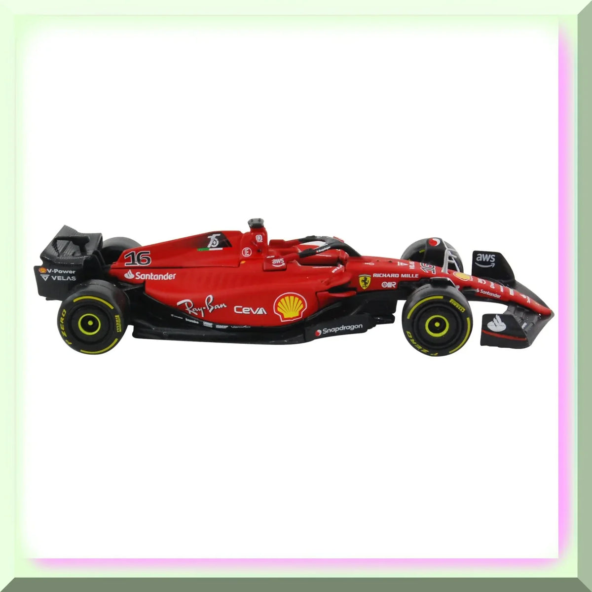 Ferrarii -75#16 . Leclerc 2022 Diecast Speedster: Rev Up Your Collection!