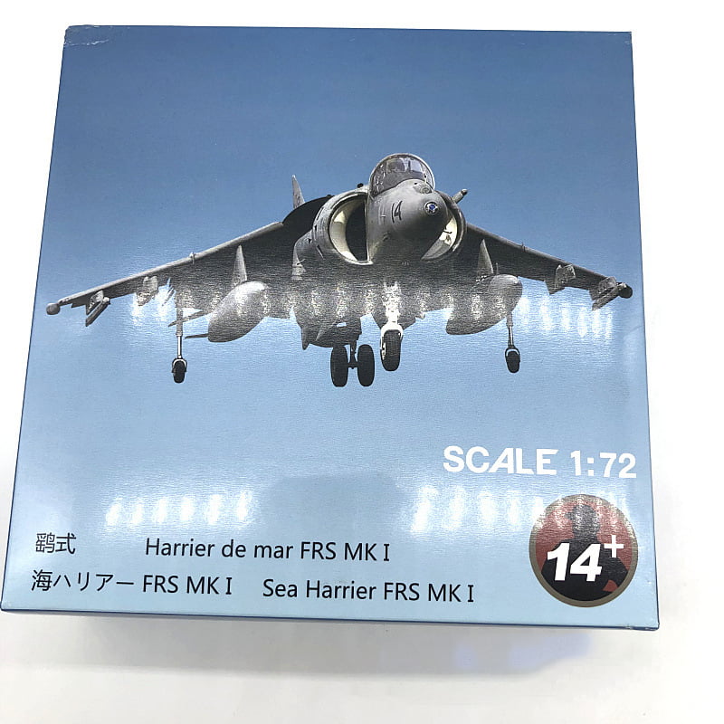 1:72  Air Force 1982 Sea Harrier Jet Fighter Model Military Fighter Aircraft Model Alloy Simulation Collection Display