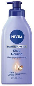 Nivea Shea Nourish Body Lotion With Deep Nourishing Serum And Shea Butter, 20 Fl Oz