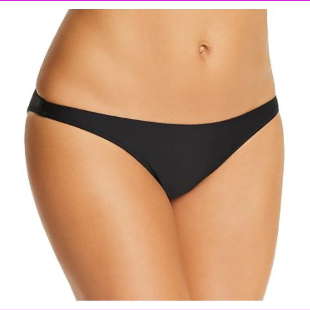 Milly Cabana Womens St. Lucia Hipster Bikini Swim Bottom Separates Black