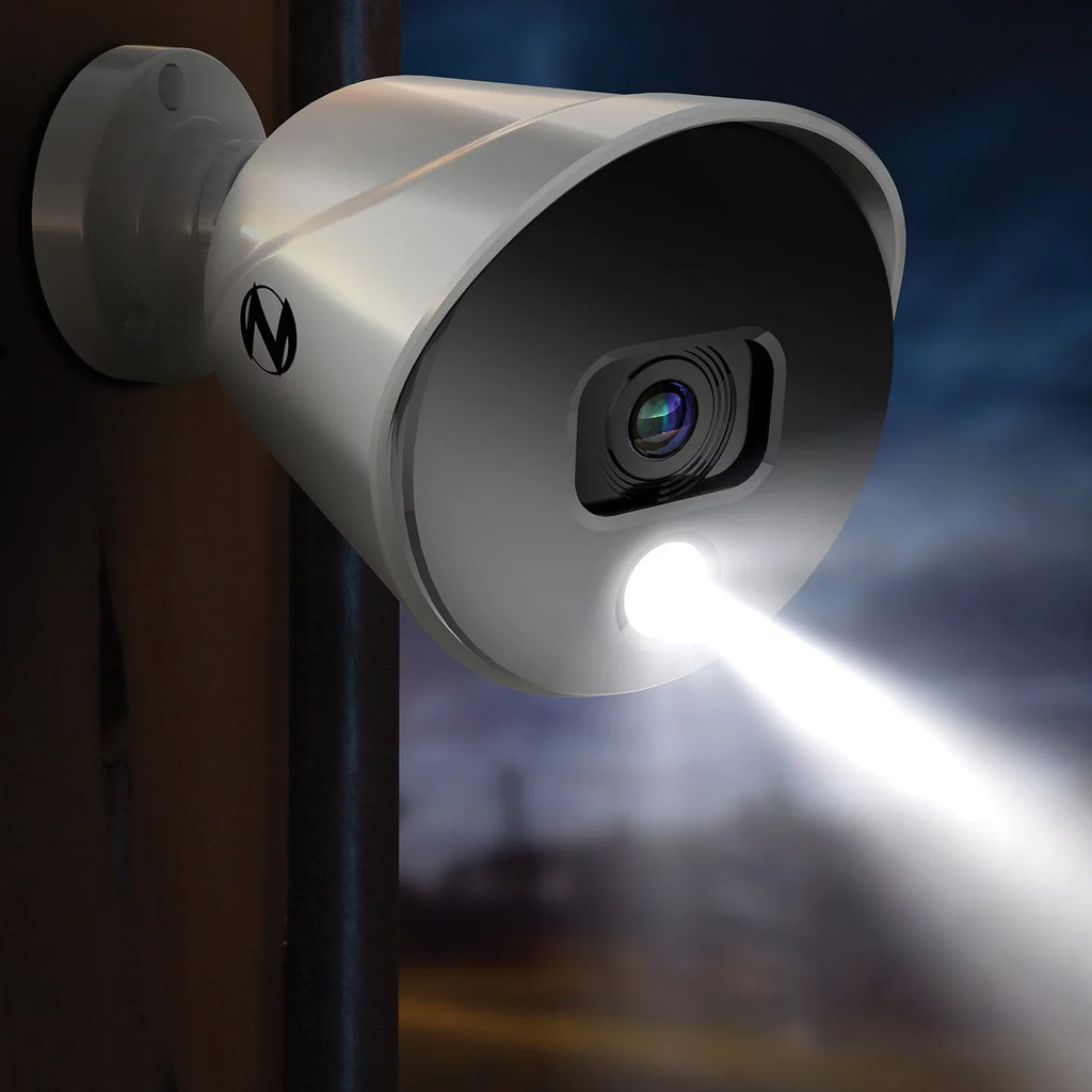 Night Owl Bluetooth 8 Channel  with 1TB Hard Drive, and 4 Wired 1080p  Spotlight Security Cameras, Outdoor,  Connector