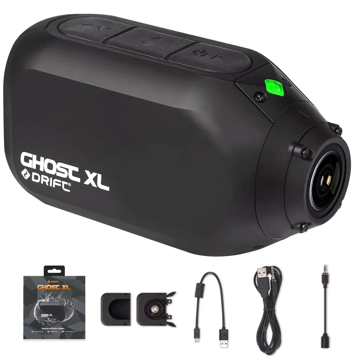 Drift Ghost  Sports Camera, 9 Hour Battery Life Waterproof Camera Support External Mic