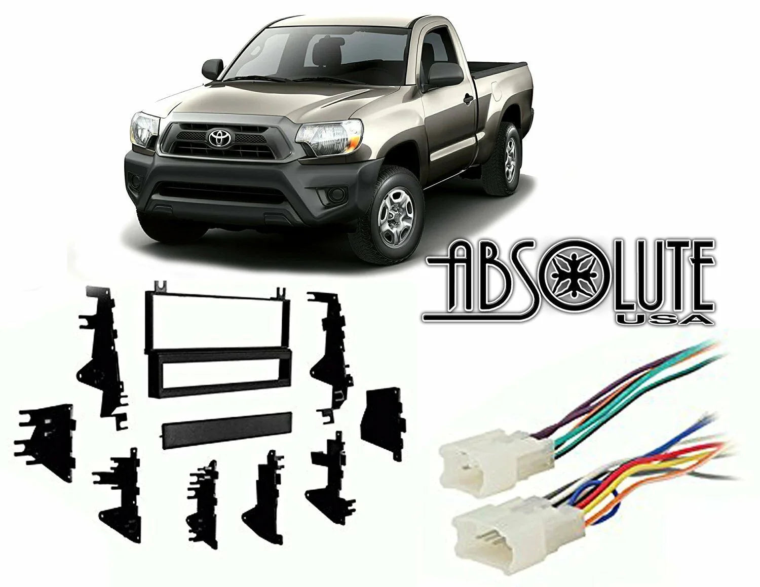 Absolute  Fits Toyota Tacoma 1995-2004 Single  Stereo Harness Rad