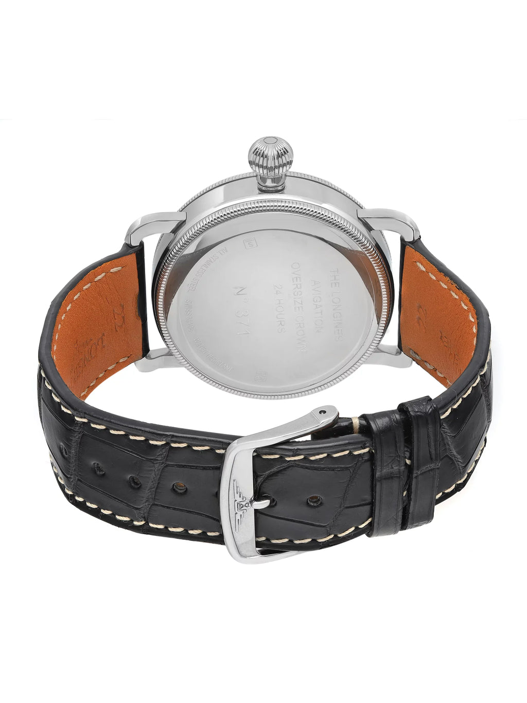 New Longines Heritage Avigation  Steel Black Automatic Watch .778.4.53.2