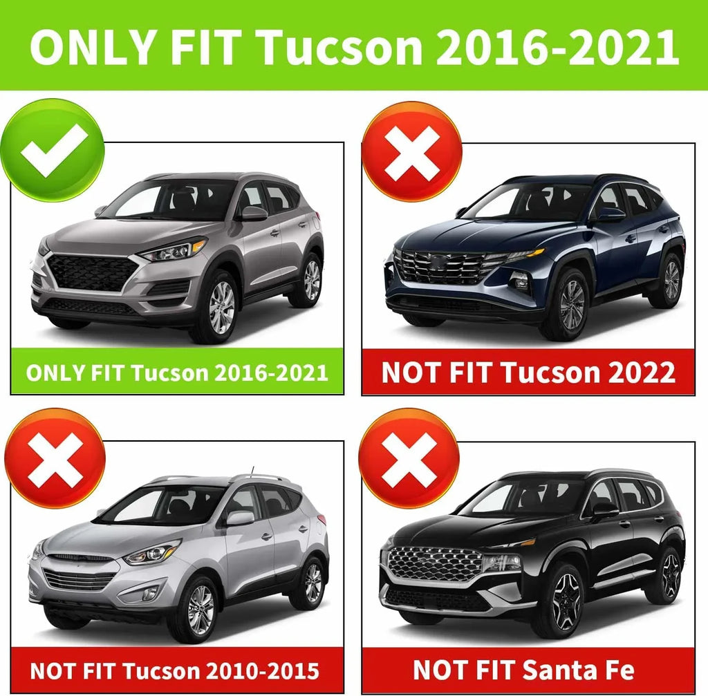 Fit 2016-2021 Hyundai Tucson Retractable Cargo Cover for 2016 2017 2018 2019 2020 2021 Hyundai Tucson  Accessory Rear Trunk Privacy Shield Shade, Black