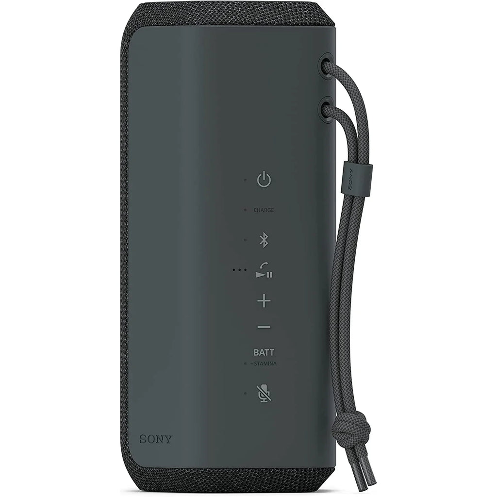 Sony  -Series Portable Wireless Speaker - Black Bundle with Deco Essential Sling Backpack, Anti-Theft Combo Zipper Lock, External  Charging, Waterproof