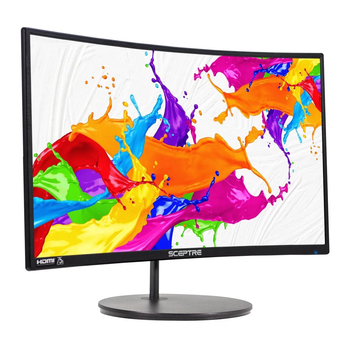 Sceptre -1920R 24" Curved 75Hz Gaming  Monitor Full  1080P  DisplayPort  Speakers Ultra Thin Metal Black