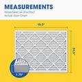20X25x2  13 Pleated Air Filter, Furne Air Filter, 12 Pk (tual Size: 19 1/2"  24 1/2"  1 3/4")