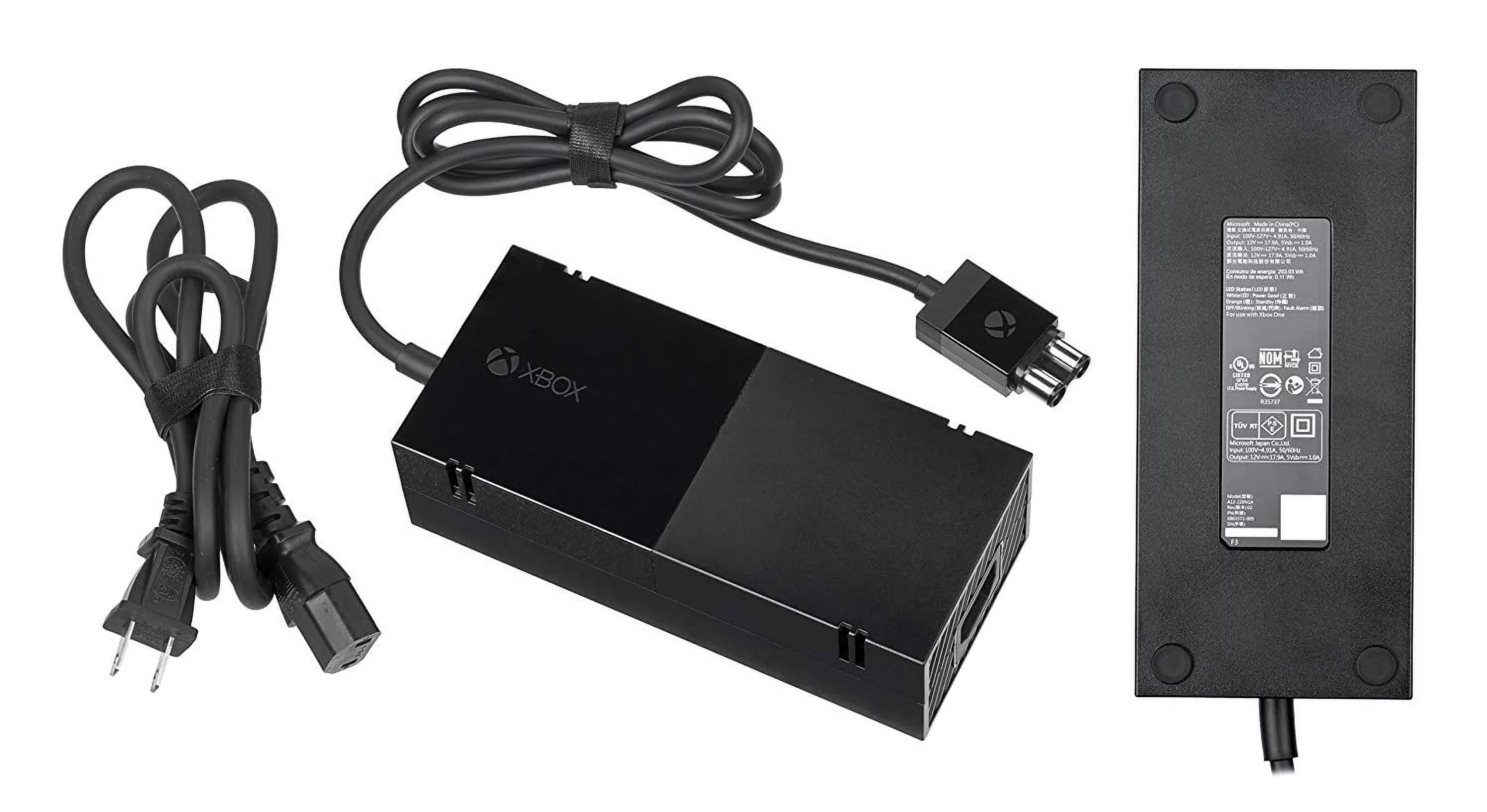 Pre-Owned Microsoft Original Power Supply  Adapter Replacement Cord Brick for Xbox One (Black) (Good)