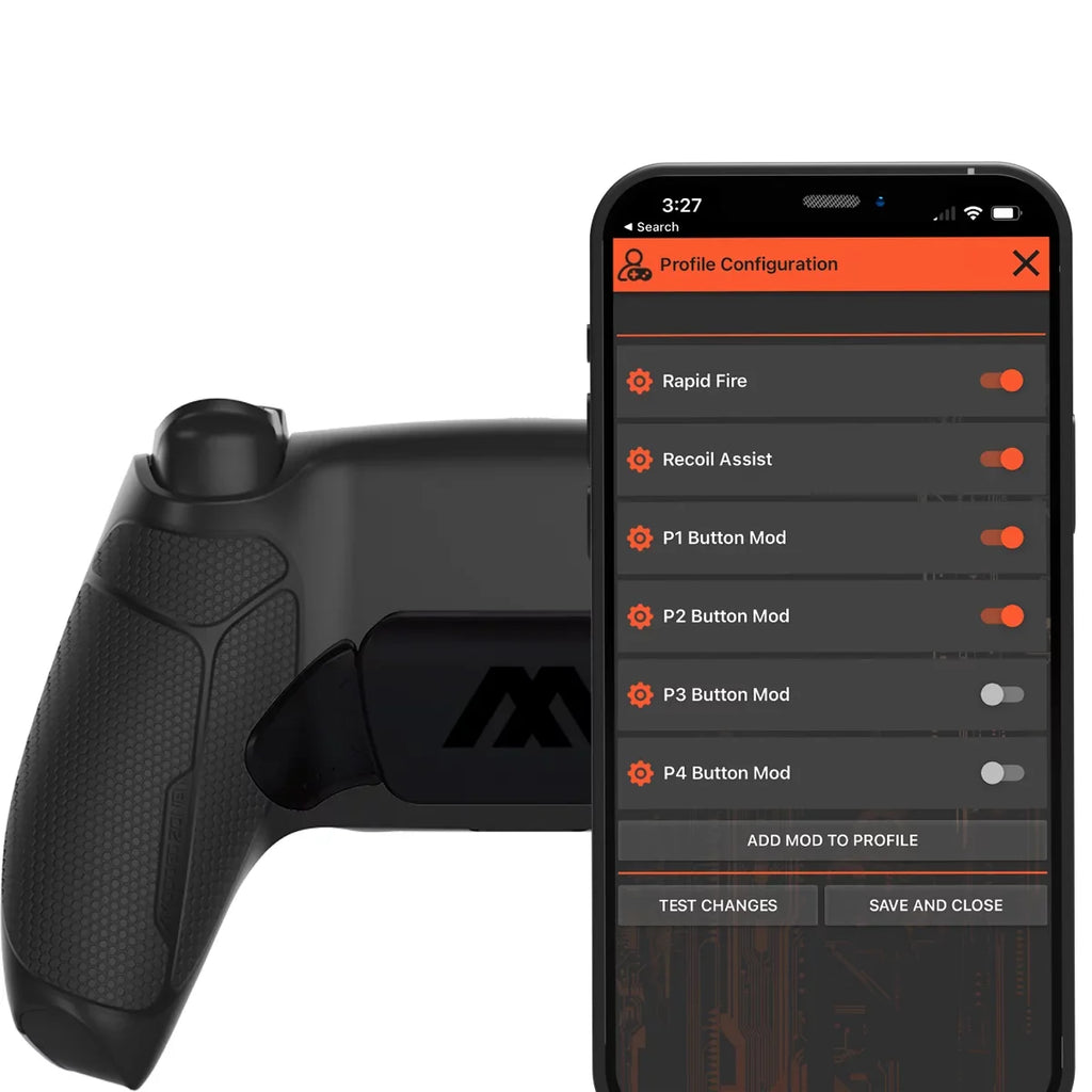 Black ModdedZone Extreme Modded Controller + Anti Recoil 2 Remap Buttons & Interchangeable Thumbsticks & Hair Triggers, Tactical Buttons Compatible with  Custom Controller