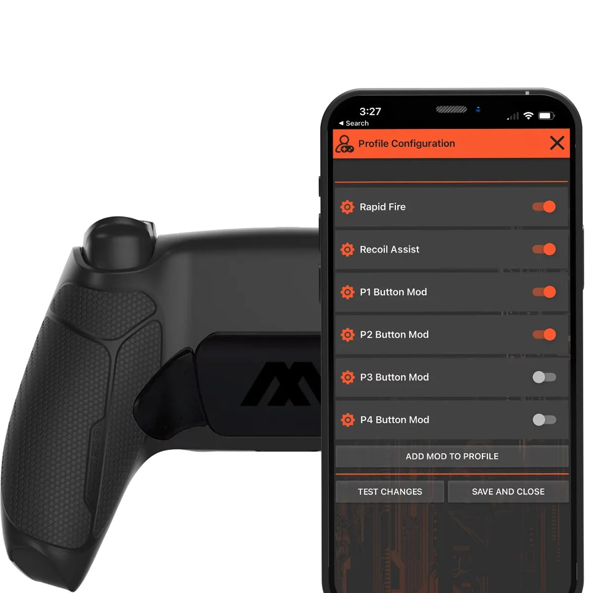 Black ModdedZone Extreme Modded Controller + Anti Recoil 2 Remap Buttons & Interchangeable Thumbsticks & Hair Triggers, Tactical Buttons Compatible with  Custom Controller