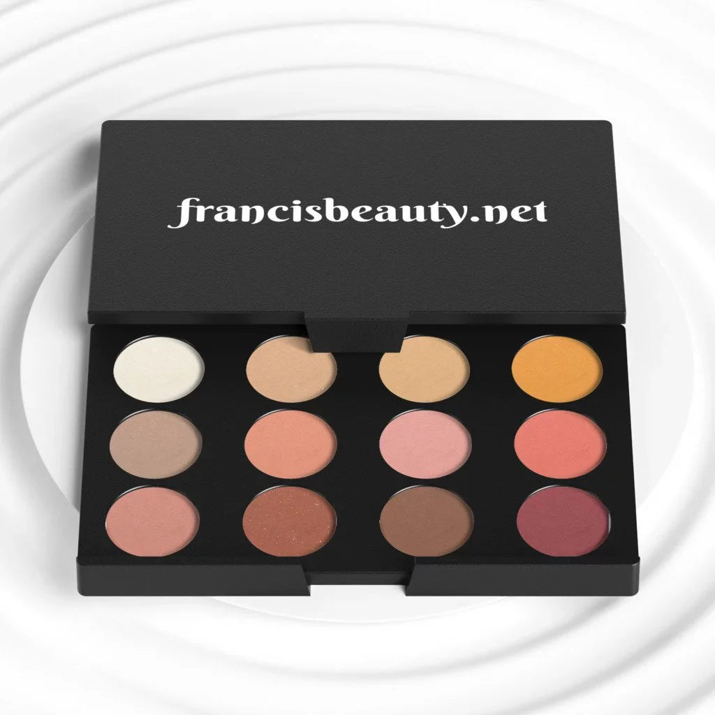 Francis Beauty 12 Color High Pigmented Eyeshadow Palette, Day Light