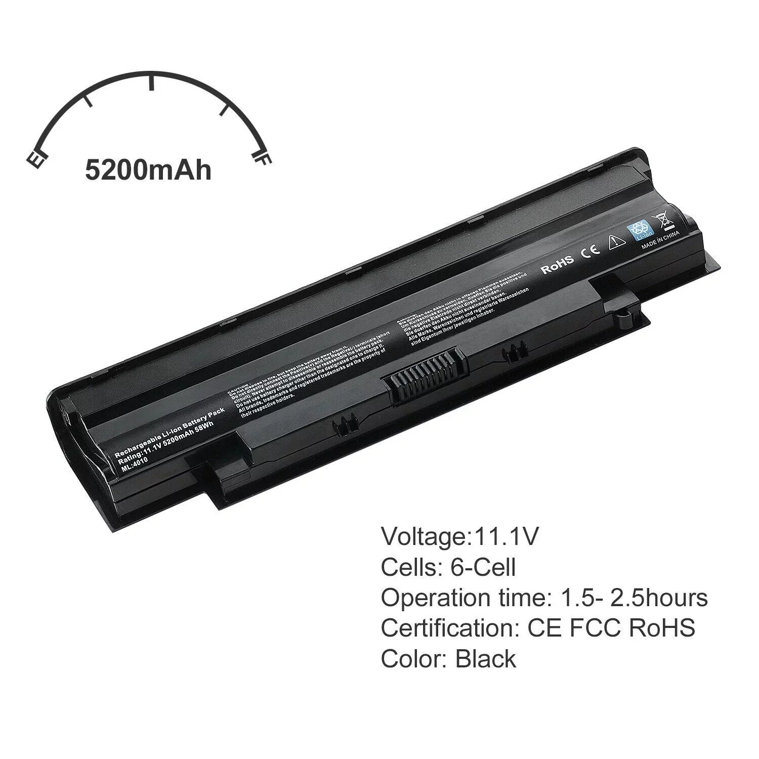 Battery for Dell Inspiron 3420 3520 15r 17r 14r 13r   /:  4T7JN