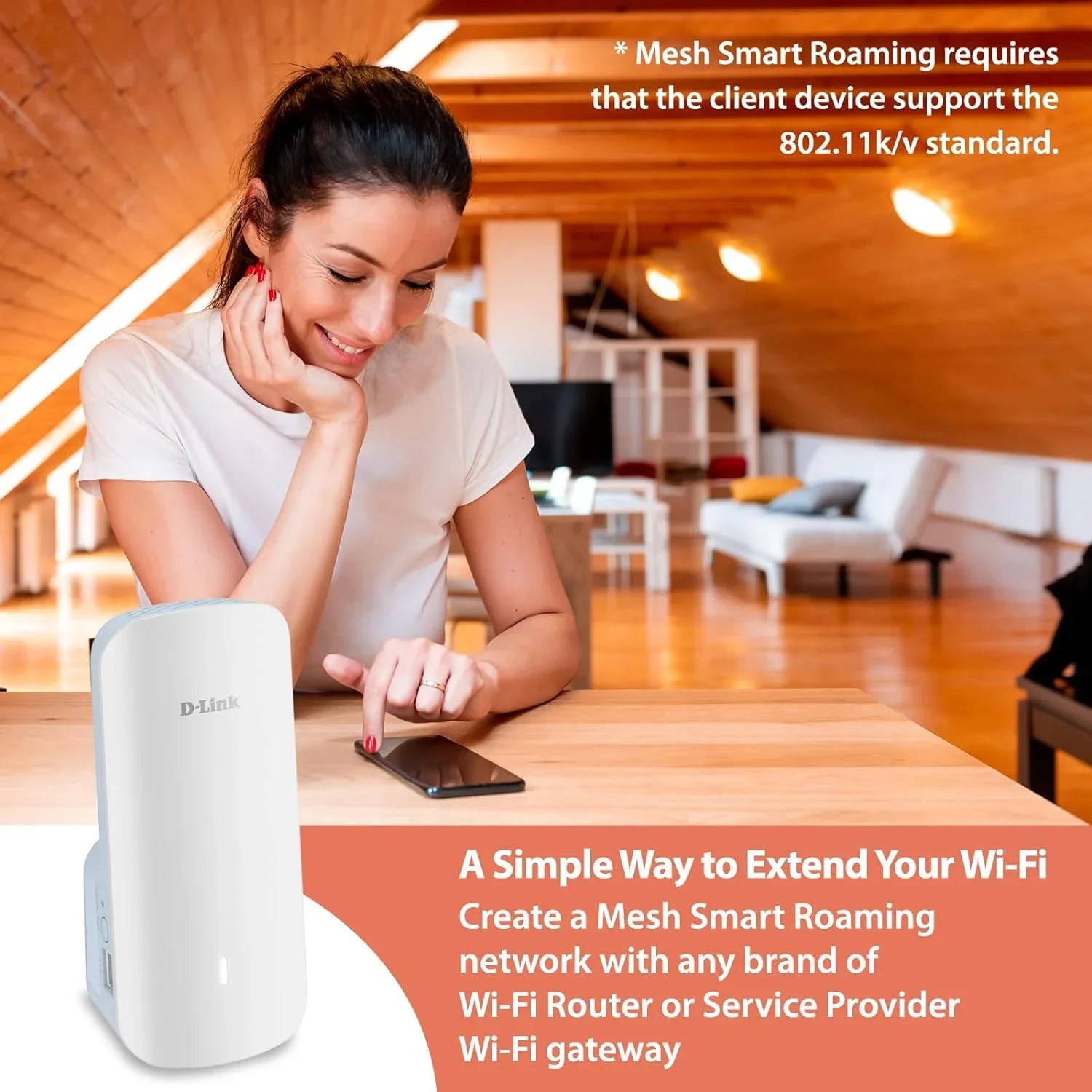 '-Link  Mesh WiFi 6 Range Extender | 1x Gigabit  Port |  | Cover up to 2300 Sq. ft ()