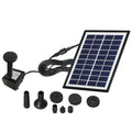 Gongxipen 1 Set 2W Solar Floating Fountain Miniature Garden Pond Fountain Outdoor Landscape Fish Pond Fountain Water Pool Aerobic Fountain for Pool Pond Garden (Black)
