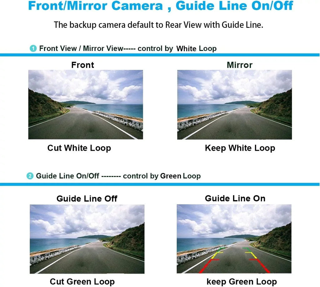 Universal Slim Chrome License Plate  Camera with Wide Viewing Angle