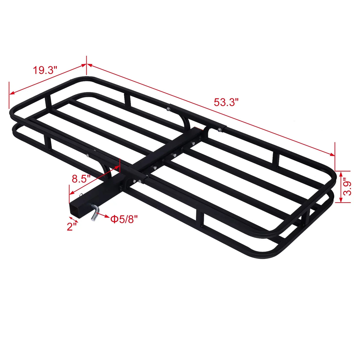 Docooler Hitch Mount Cargo Carrier ,Rear Cargo Rack for , Truck, Car,Luggage Basket Rack Fits 2" Receiver
