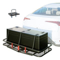60" x 24" x 6" Hitched Mounted Folding Cargo Basket with a 500 lb Capacity for Car  Truck Trailer, Black