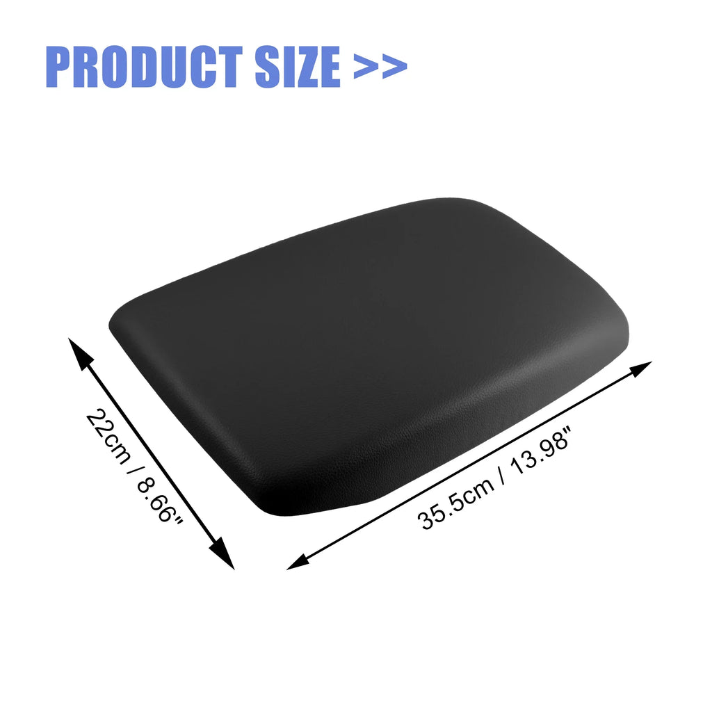 Car Center Console Armrest Seat Box Cover Protector for Toyota Highlander 2009-2014 Faux Leather Black