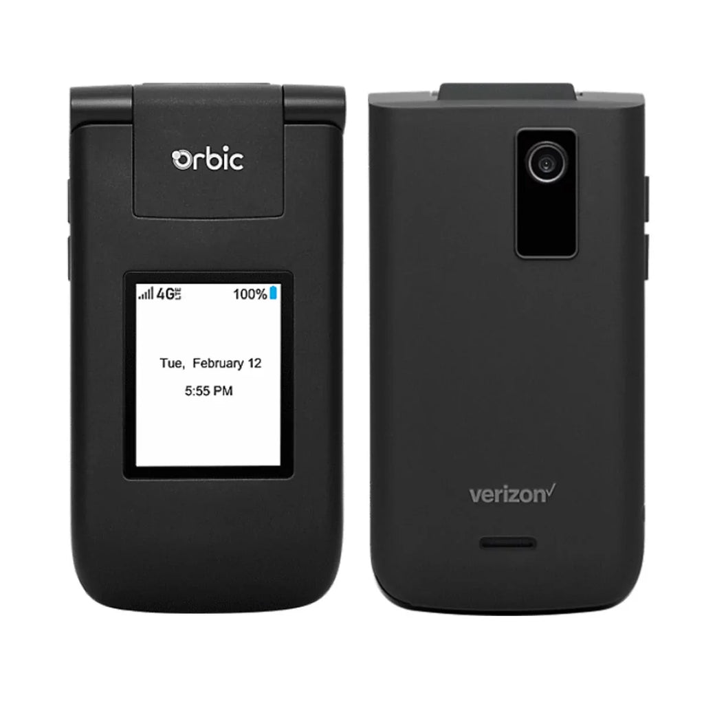 Restored Orbic Journey  Verizon Unlocked Postpaid/Prepaid 4G  Flip Phone 2MP Camera 2210L - Black (Refurbished)